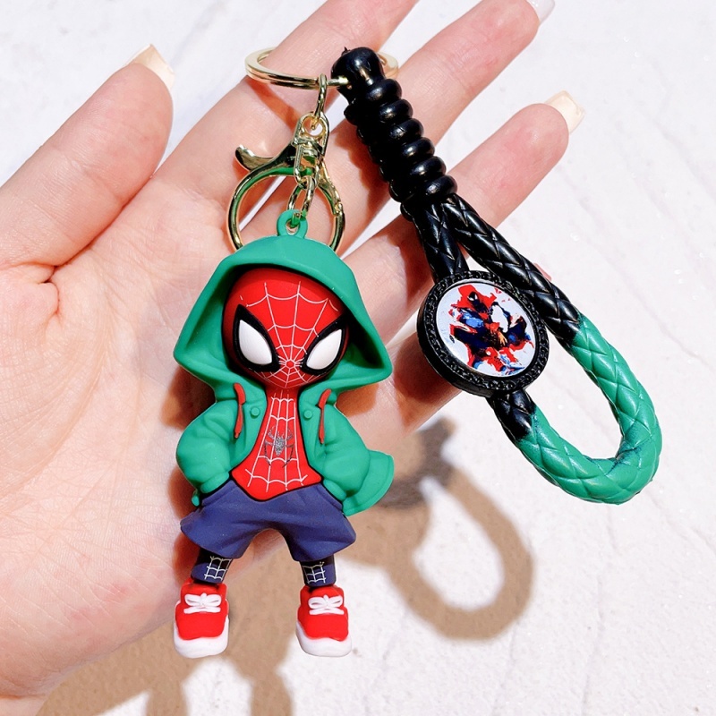 Men Accessories Bag - Cartoon Spider-Man siliconen sleutelhanger Marvel superheld