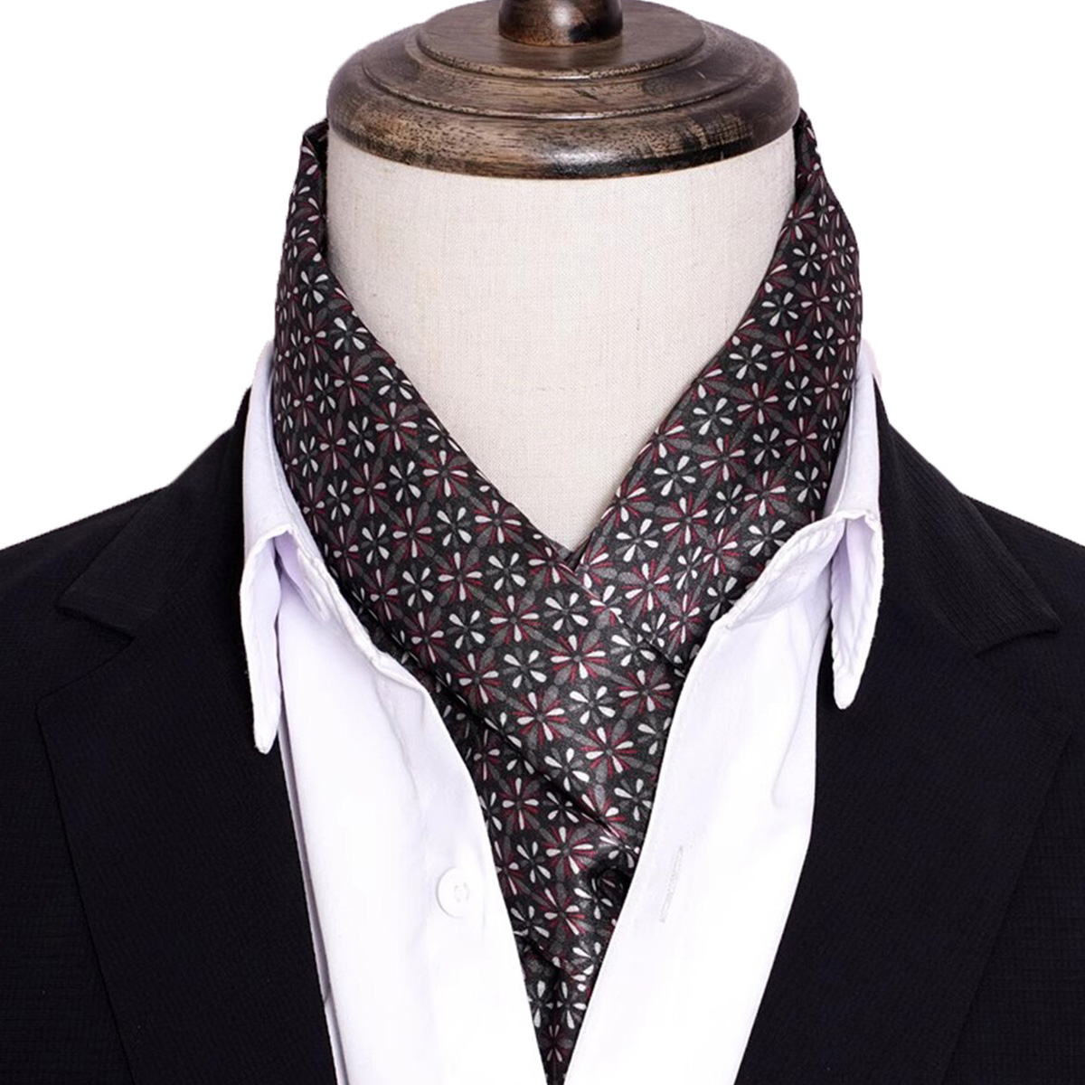 Men Accessories For Neck - Nieuwe heren gestreepte zijden sjaal Hot