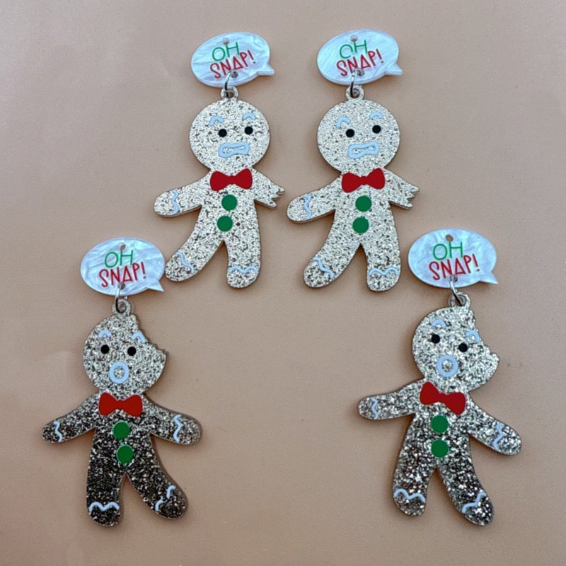 Men Accessories Jewelry - 10 stuks schattige kerst gingerbread man