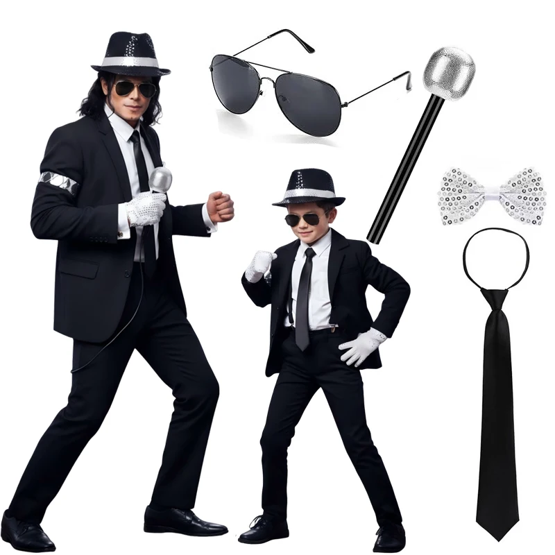 Men'S Accessories In The 80S - Jongens Mannen 80s Disco Kostuum Michael