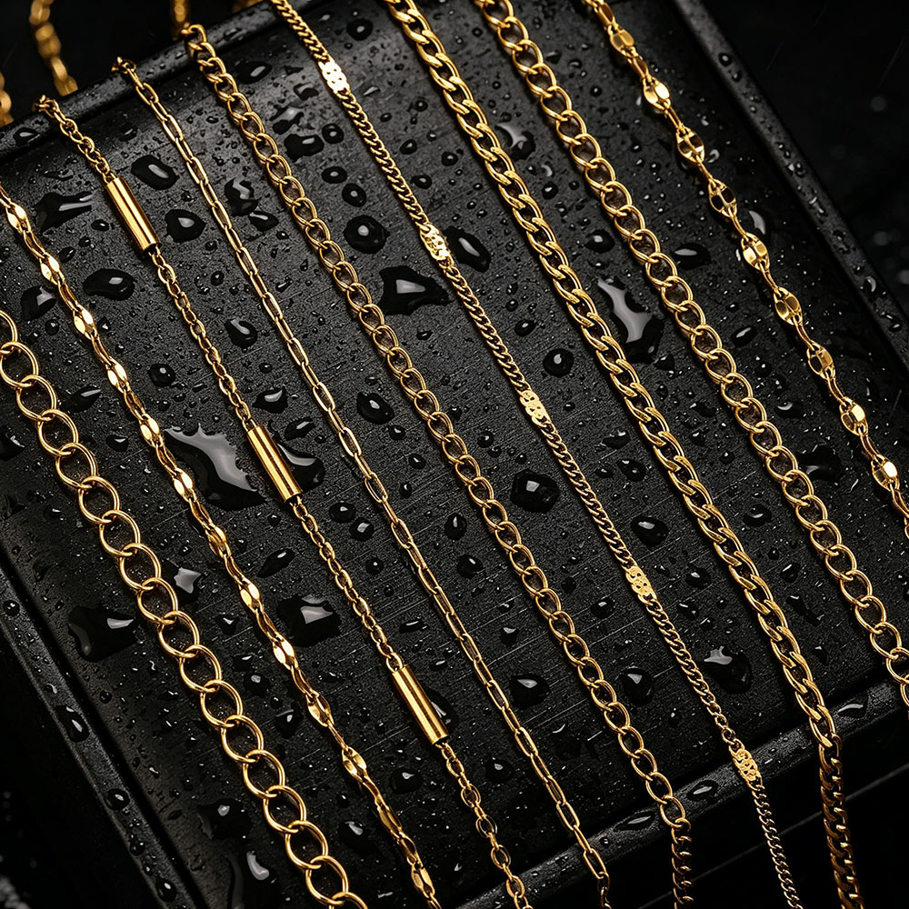Men'S Accessories Chain - 2 meter RVS lipkettingen NK lange