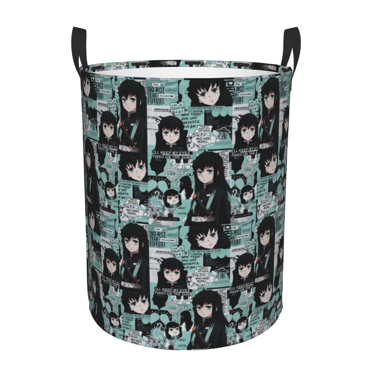 Men Accessories Hamper - Demon Slayer Muichiro Tokito Collage Wasmand