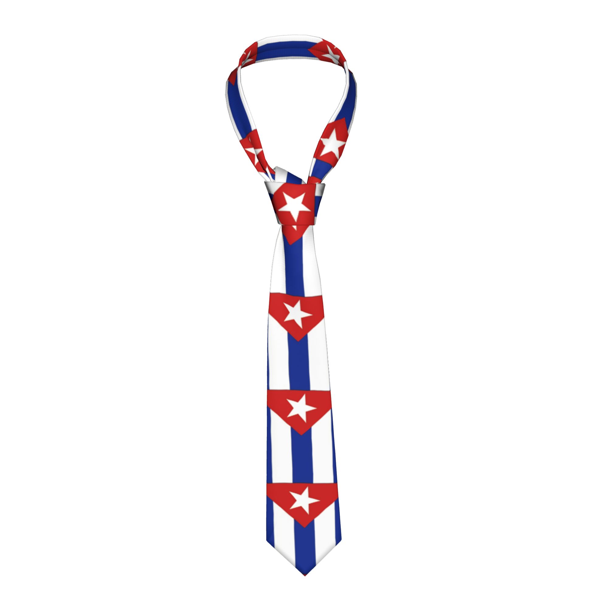 Men Accessories For Neck - Cuba Nationale Vlag Gedurfd Ontwerp Stropdas