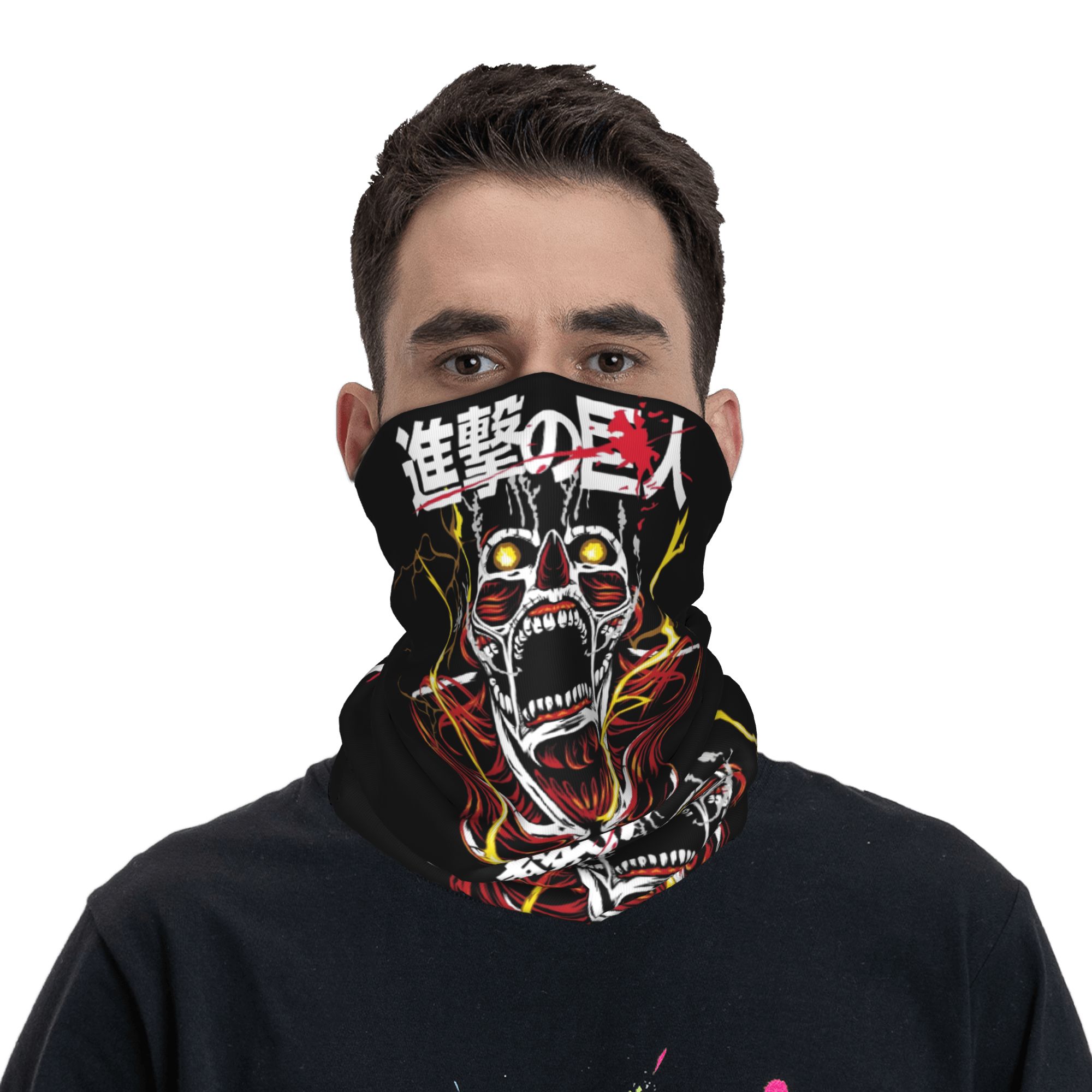 Men Accessories For Neck - Skull Japanse Manga Attack on Titan
