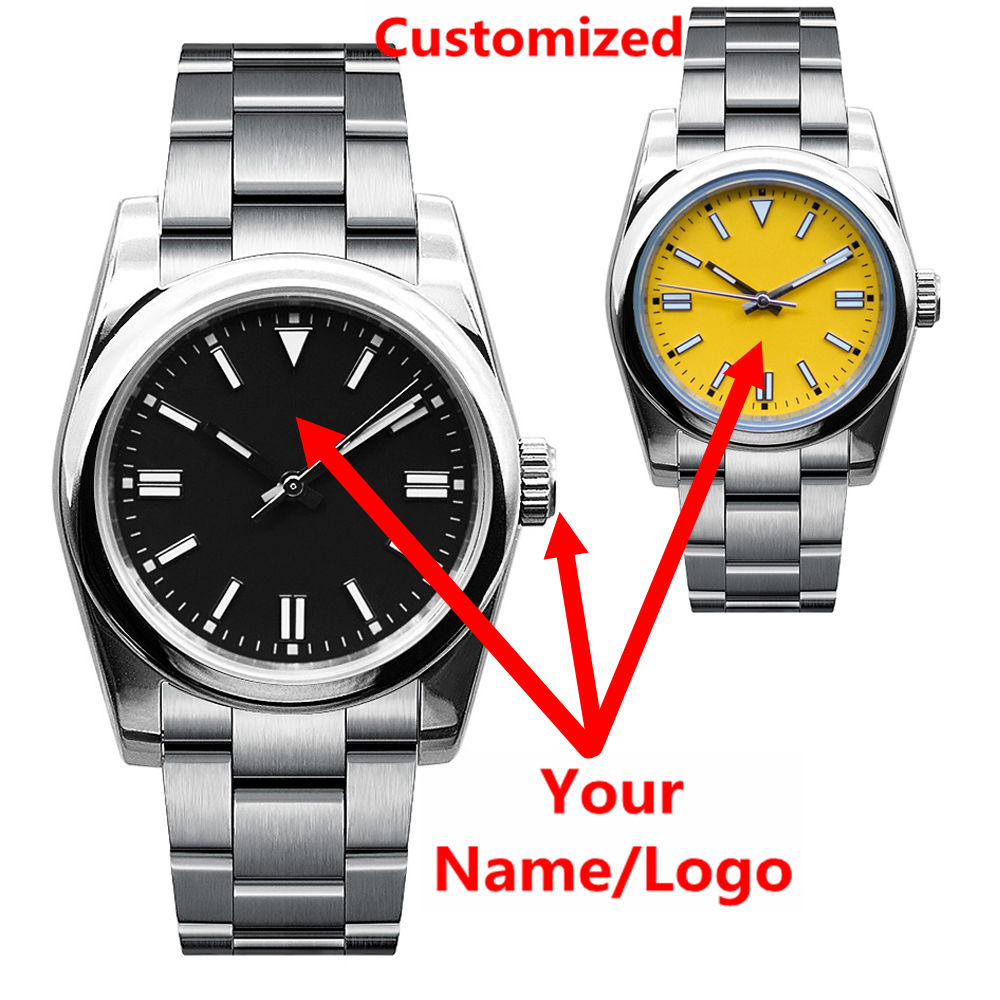 Men Accessories Jewelry - Aangepast logo herenhorloge saffier luxe NH35/miyota