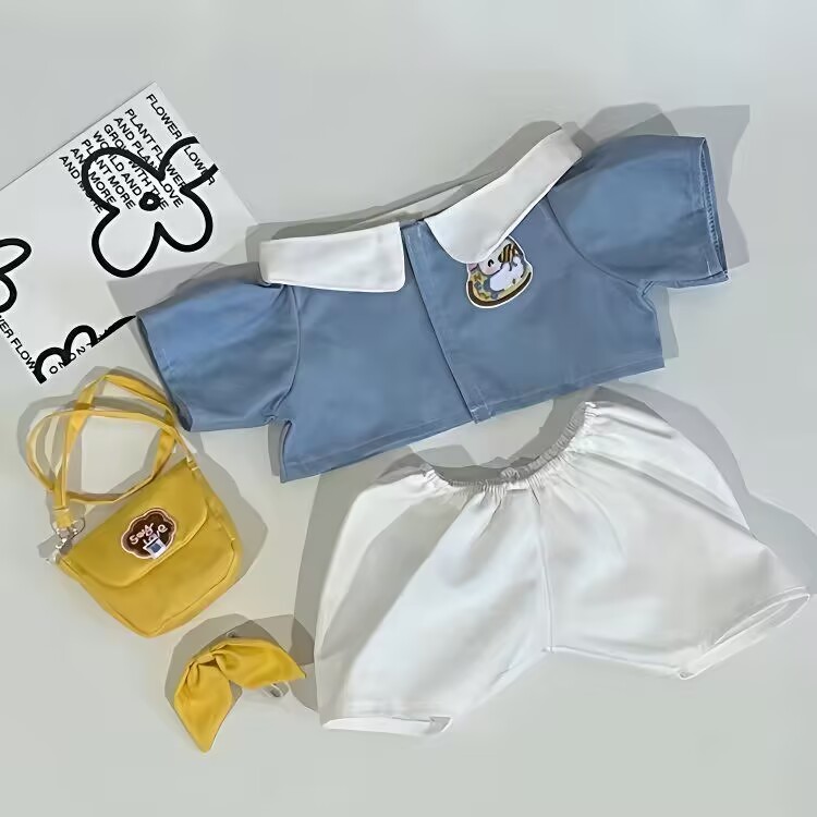 Men Accessories Set - Babykleding van 40 cm, katoenen poppenkleertjes,
