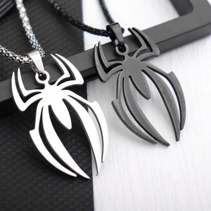 Men'S Accessories Chain - Gotische spinvormige ketting van roestvrij staal,