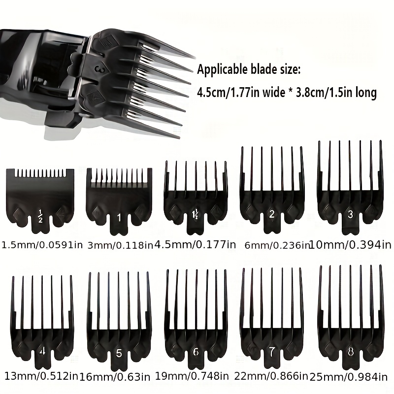 Men Accessories Guide - 10 Stuks Zwart Plastic Tondeuse Limiet