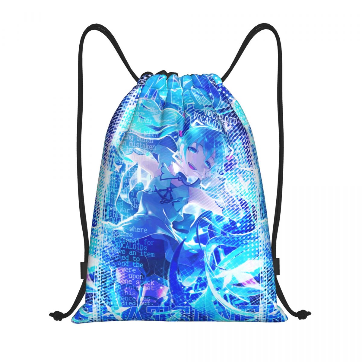 Men Accessories Shop - H-Hatsuned M-Mikus Manga Rugzak met trekkoord