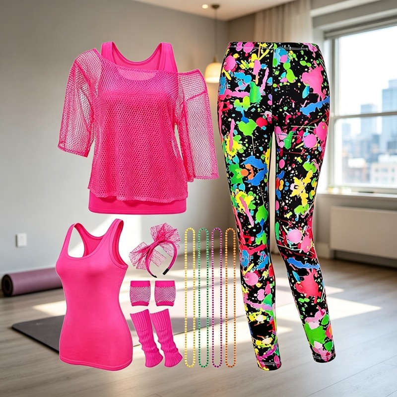 Complete jaren 80 fitnessinstr - Men'S Accessories In The 80S recensie en prijs
