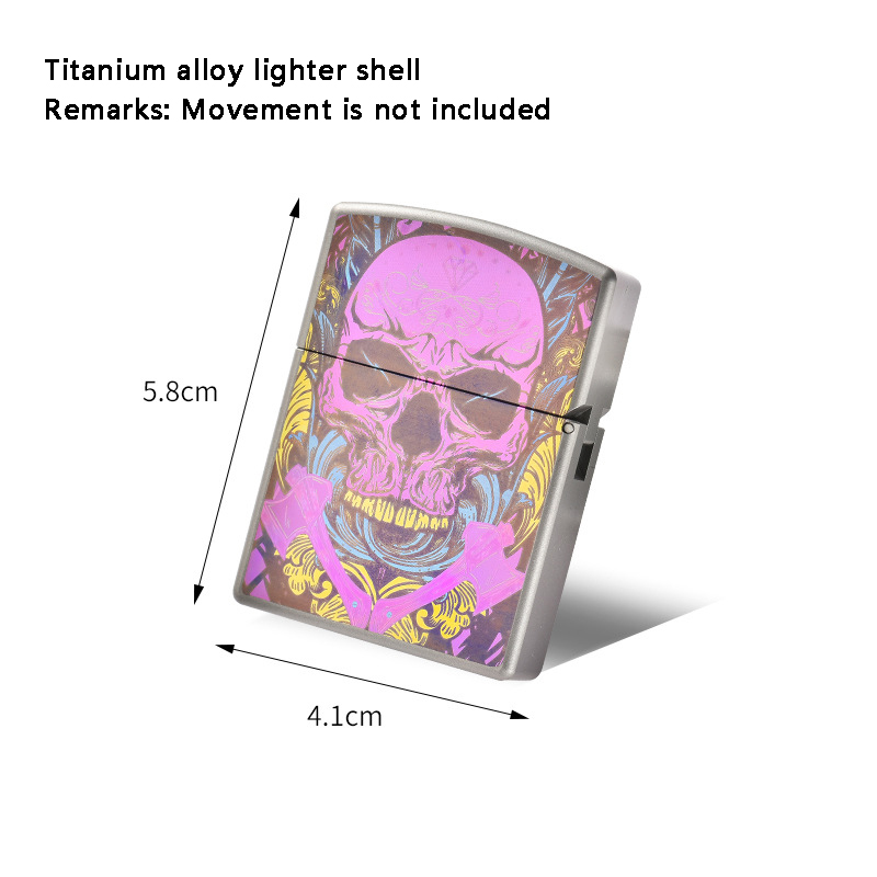 Roze schedel titaniumlegering  - Lighter Windproof recensie en prijs