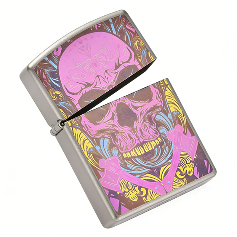 Roze schedel titaniumlegering  - Lighter Windproof recensie en prijs