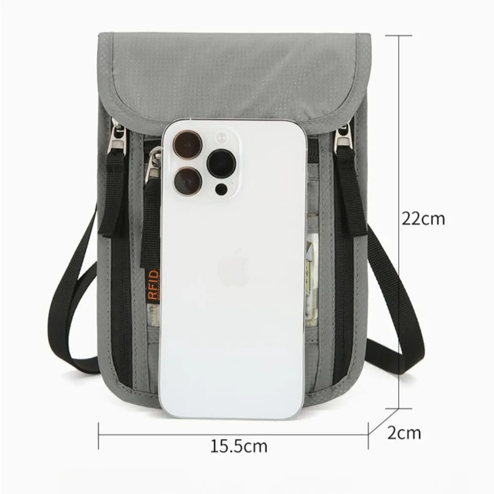 RFID-blokkerende reisportemonn - Men Accessories For Neck recensie en prijs