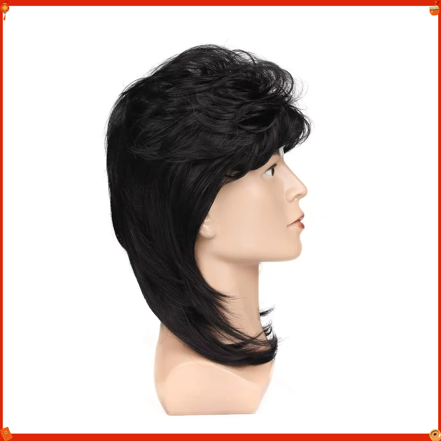 Synthetische Mullet-pruik voor - Men'S Accessories In The 80S recensie en prijs