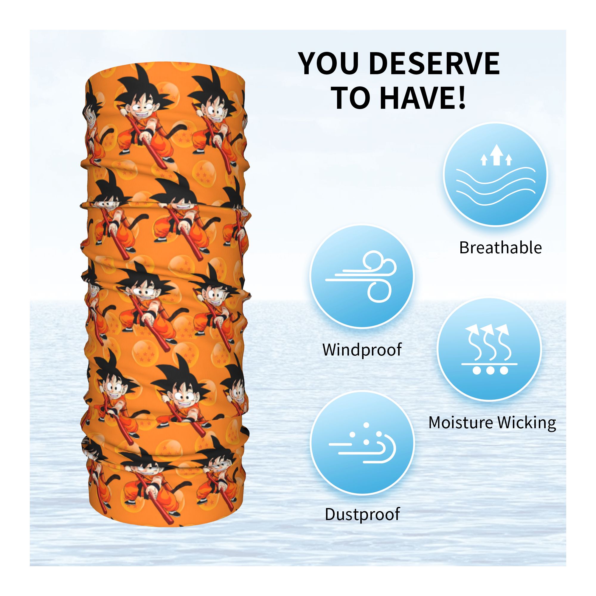 Aangepaste Goku Anime Bandana  - Men Accessories For Neck recensie en prijs