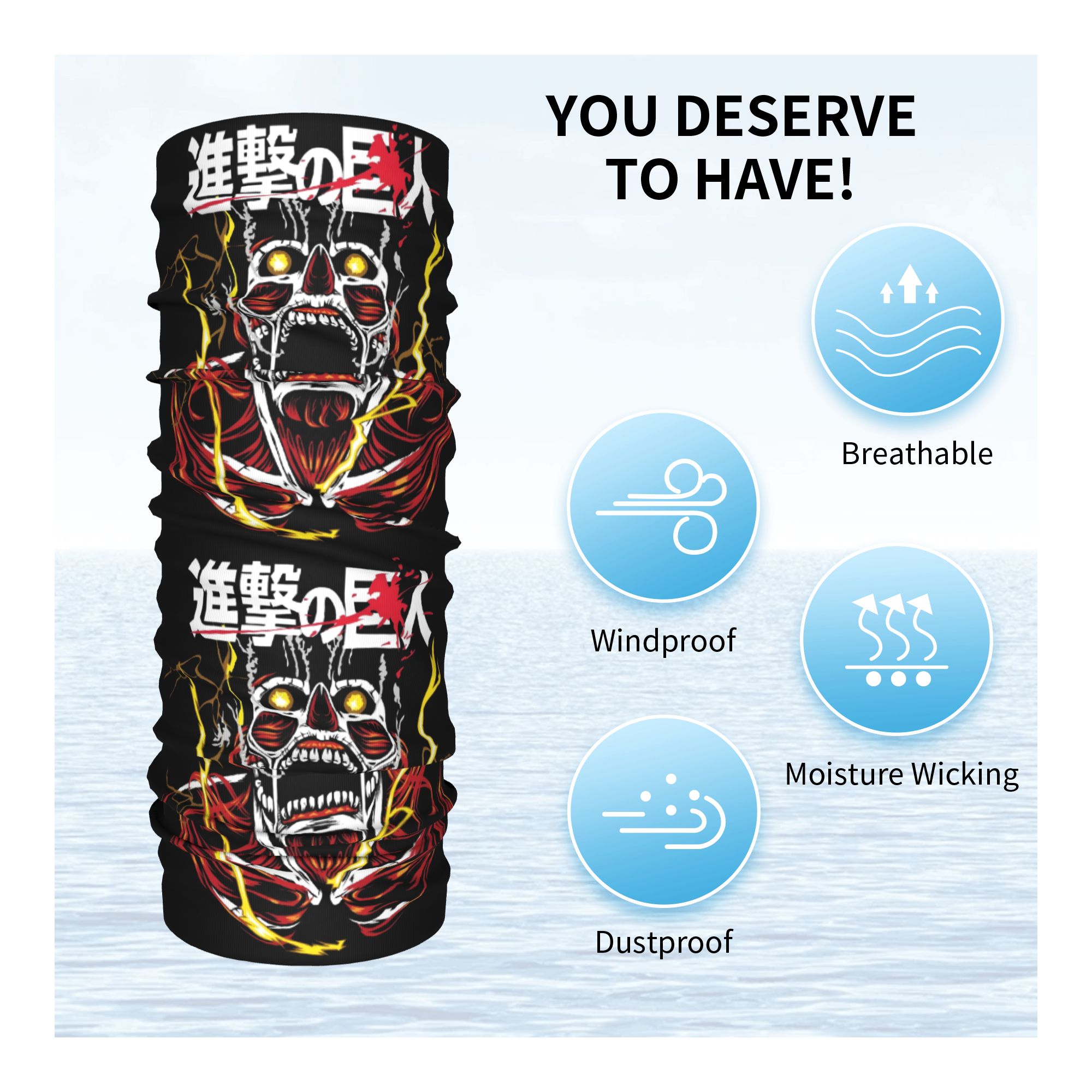 Skull Japanse Manga Attack on  - Men Accessories For Neck recensie en prijs