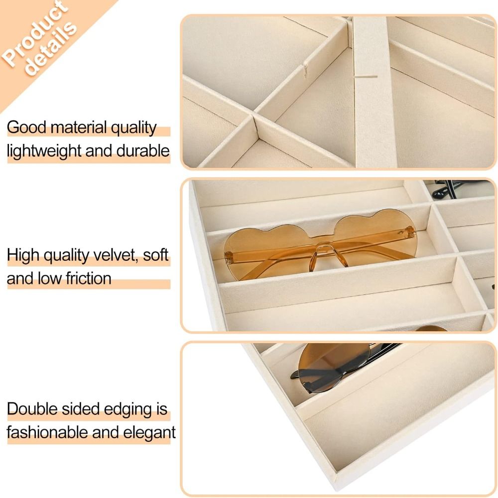 Beige grijze zonnebrilorganize - Men'S Accessories Organizer Tray recensie en prijs