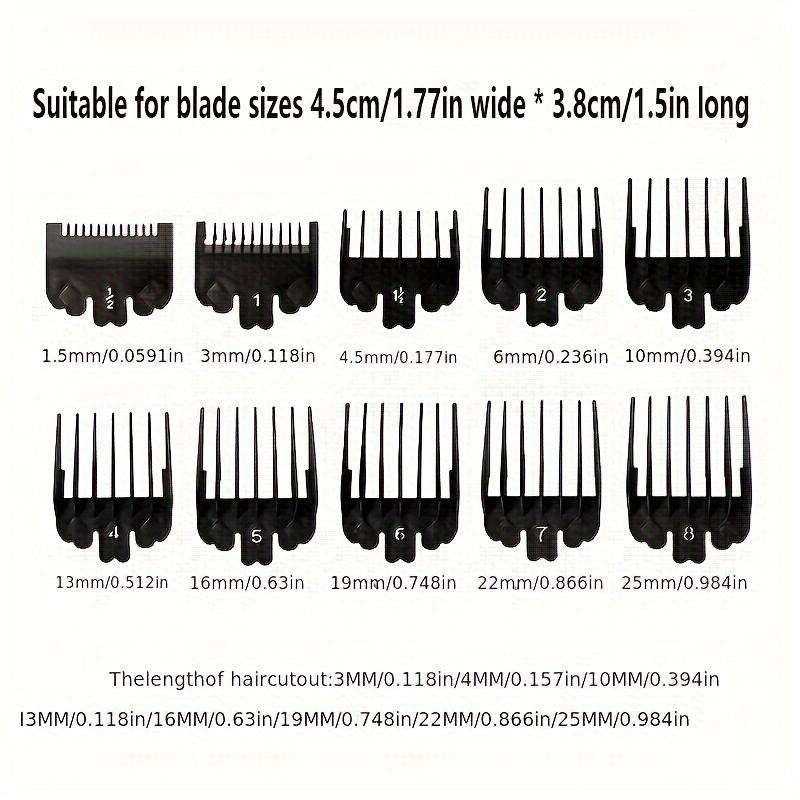 10 Stuks Zwart Plastic Tondeus - Men Accessories Guide recensie en prijs